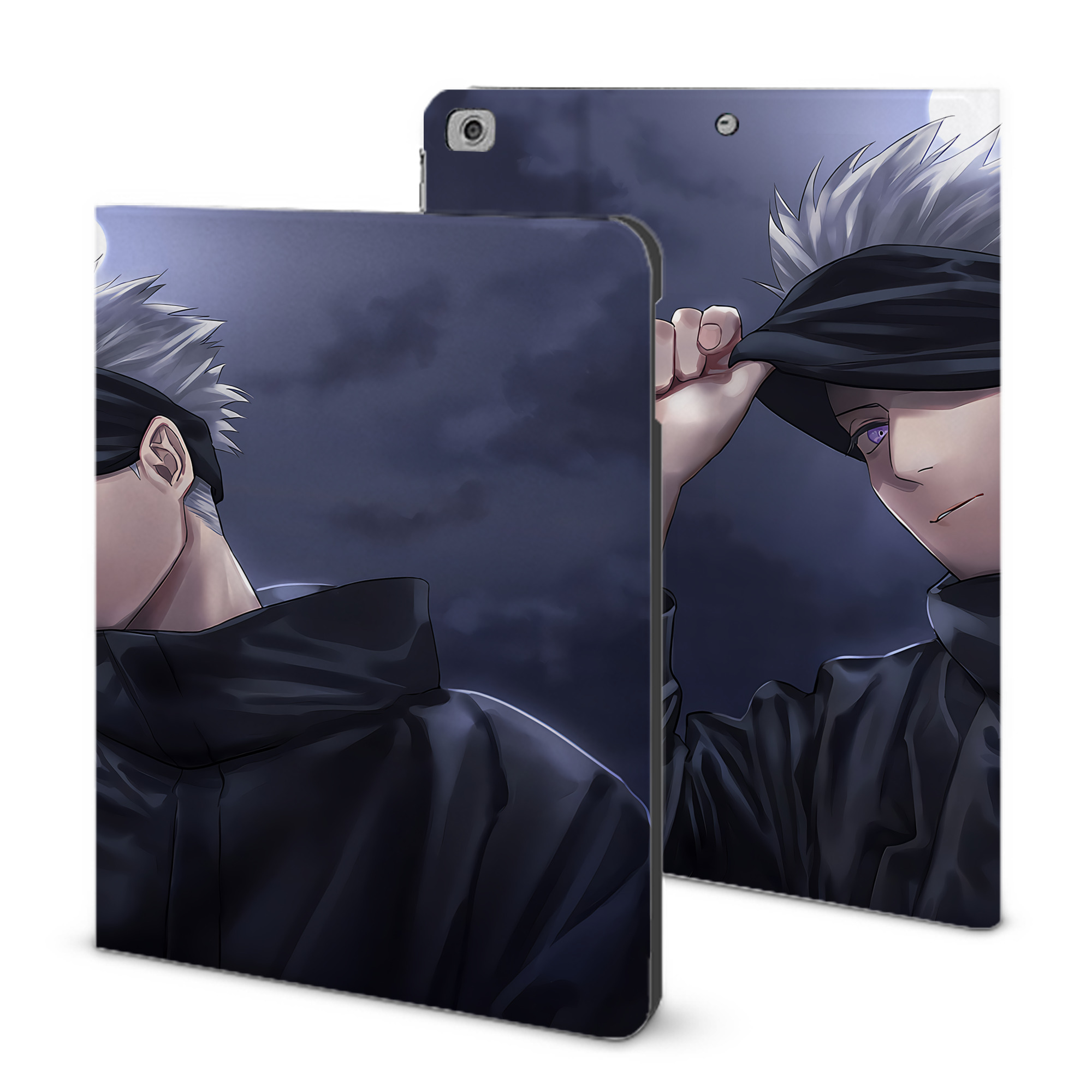 （画像用） 呪術廻戦 Jujutsu Kaisen IPad ケース ブック型 PUレザー TPU 耐衝撃 軽量 薄型 ペン収納なし 全面保護 IPad 各モデル対応